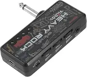 Electric Guitar Amp, Electric Guitar Plug Mini Headphone Amp Amplifier Heavy Rock Compact Portable