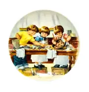 Edwin M. Knowles China Co The 1986 The Taste Test Collector's Plate with COA