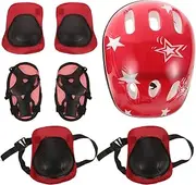 1 Set Kids Bike Skateboard Helmet Pad Set,Toddler Cyling Protective Gear Knee Elbow Pads Wrist Guards for Bicycle