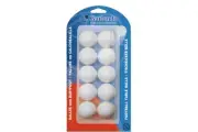 GARLANDO Soccer Foosball Table Balls 10 Pack White Bar Set Man Cave Gift