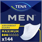 Tena Incontinence Guards for Men, Moderate Absorbency, 144 Count