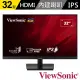 【ViewSonic 優派】VA3209-2K-MHD 32型 IPS 2K QHD 寬螢幕(75Hz/Display-port/HDMI/喇叭)