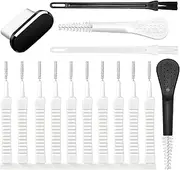 Cell Phone Cleaning Tool Phone Charging Port Cleaner Kit with Dust Plugs Mobile Speaker Cleaning Tools Set Anti-Slip Nylon Bristles Soft Brushes Keyboard Maintenance Supplies for Smartphone Camera