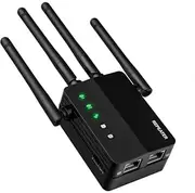 WiFi Extender with Ethernet Port, Covers Up to 12880 Sq.ft and 105 Devices, WiFi Extender Signal Booster with Dual Band 5GHz/2.4GHz, Long Range WiFi Repeater for Home, WiFi Booster Extender