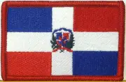 REPUBLICA DOMINICANA Flag Patch With Hook & Loop Fastener Military Emblem #24