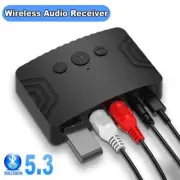 Wireless Bluetooth 5.3 Audio Receiver Car NFC Stereo AUX 3.5mm Jack RCA Optical