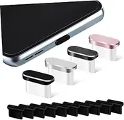 CHILDWEET 14 Pcs Type Covers Plugs for Phones Grey Compatible with Type C Devices