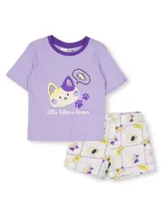 Toddler Girl Pj Set 6 PURPLE CATS (CATS)