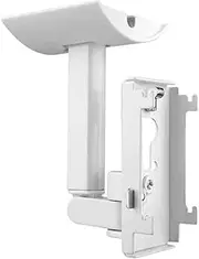 Perfeclan Speaker Ceiling Mount Wall Speaker Holder Simple Sturdy Metal Mount Holder Easy Assembly for Surround Speakers Kitchen Studio, White