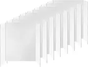 Felmis 8 Pack Trifold Poster Board, 24" x 16" Presentations Board, White Corrugated Project Boards for Science Fairs, School, Business Projects, Event Displays