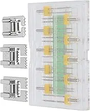 Twin Needles for Sewing Machine, Double Needle Sewing Machine Double Needle Twin Needles Presser Foot Multi Sizes Mixed Household Sewing Machine Tools with Plastic Box for Sewing