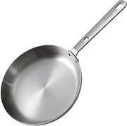 Skottsberg Frying Pan Stainless Steel | Diameter 24 cm | Uncoated | Suitable for All Hob Types