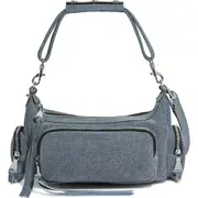 Aimee Kestenberg Away We Go Suede Shoulder Bag in Denim Leather at Nordstrom One Size