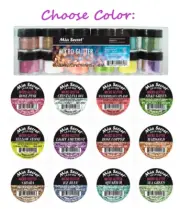 Mia Secret Nail Art Powder 12 Colors - MICRO GLITTER 0.25 oz - CHOOSE COLOR: