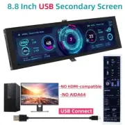 8.8 Inch IPS Type C Secondary Screen USB-C Interface Computer Monitoring CPU GPU
