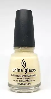 China Glaze nail polish Cloud Nine white yelly opalescent multi small glitter