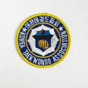 WLE Korea Tae Kwon Do Association Patch - Blue/White/Yellow - Embroidery Style -