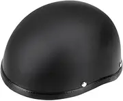 Motorcycle Half Open Face Helmet Matt Black Protection Shell Helmet for Bike