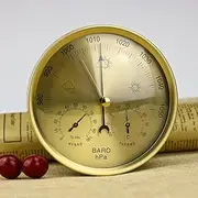 air Pressure Gauge Manometer Traditional Barometer Analog Weather Station,3 in 1 Barometer Indoor,Garden Barometer Outdoor