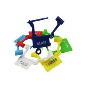 50 Pcs Plastic Security Padlock Seals Numbered Tamper Proof Luggage Plastic Tags
