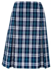 Teal / White Check Skirt