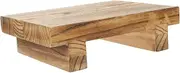 Generic Vintage Wooden Small Stool Desktop Storage Rack Rustic Home Decor Boys and Girls Bathing Stool Versatile Footrest for Living Room Bedroom Lightweight Design Excellent Texture