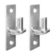 2 Pack Portable Stainless Steel Wall Mount Gate Hinges for Outdoor Fence Door