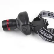 High Power LED Headband Headlamp 3W Indoor Outdoor Light (Black)