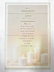 Hallmark Sympathy Card May Memories And Love Live On Wl