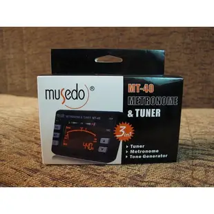 Musedo MT-40 烏克麗麗/木吉他/電吉他/電貝斯/小提琴三合一調音器/節拍器 [唐尼樂器]