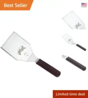 Professional 5" x 4" Heavy Duty Turner - Slip-Resistant Heat-Resistant Spatula