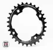 NEW Absolute BLACK Premium Oval 94BCD Narrow-Wide 30T Chainring (SRAM)