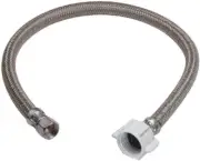 Fluidmaster B1T16 Steel 3/8comp x 7/8 in. Toilet Hose Toilet Connector 16"