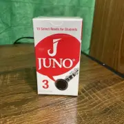 Vandoren JUNO 3 Bb CLARINET Box of 10 Reeds NEW Sealed