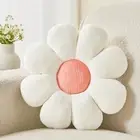 Flower Pillow,Cute Daisy Flower Shaped Throw Pillow for Home Decor,Soft Flowe...