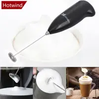 在飛比找蝦皮購物優惠-Hotwind電動打奶器便攜式手持式打泡器自動打蛋器牛奶卡布