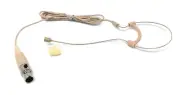 Single Headset Mic Headworn for Shure (TA4F) Wireless Mics, SLX/PGX Cream