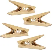 tuuli Wooden Pegs Large Wooden Clips for Beach Towel, Beach Lounger, Yacht, Pram Laundry Accessories - Set of 4