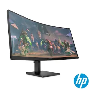 【HP 惠普】OMEN 34c 34型 VA 2K 165Hz電競曲面螢幕(1500R/AMD FreeSync/1ms)