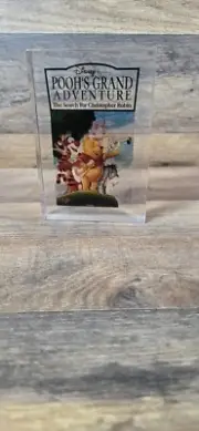 Vtg Winnie the Pooh's Grand Adventure Lucite Paperweight Disney NIB