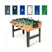 10-In-1 Game Table Multi Game Table Soccer Foosball Pool Table Tennis Air Hockey