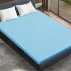 DreamZ 5cm Thickness Cool Gel Memory Foam Mattress Topper Bamboo Fabric Queen
