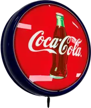 Coca Cola Coke Bottle LED Bar Lighting Wall Sign Light Button Blue