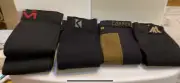 Men’s Compression Socks. Black Sz M/L NEW WITHOUT PACKAGE. #2727 5 Pair NICE