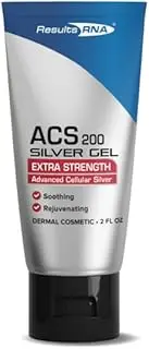 Results RNA ACS 200 Colloidal Silver Gel Extra Strength | Advanced Cellular Silver Topical Gel for Sunburn, Wounds, Rashes, Skin Irritations (2 Ounce)