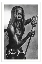 DANAI GURIRA THE WALKING DEAD SEASON 6 SIGNED 6x4 PHOTO PRINT MICHONNE