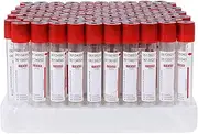 Vacuum Glass Blood Collection Tubes with Screw Cap, 100pcs Laboratory Blood Sample Collection Tubes, 3ml 5ml 10ml(3ml)