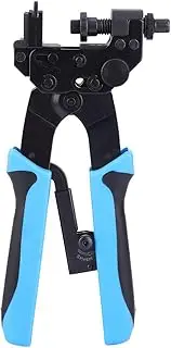 Coxial Cable Crimper, F BNC MultiConnector Compression Standard Base Adjustable Crimping Distance Hand Ratchet F Type Cable Pliers
