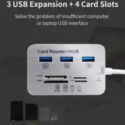 2 in 1 USB 3.0 HUB Card Reader Combo TF Memory Card Reader New~