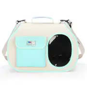 GGP Green Colors Pet Carrier Backpack, Breathable Cat Carrier Backpack With Transparent Window, Airline Approved Dog Backpack Carrier For Small Dogs And Cats, Travel Hiking Camping